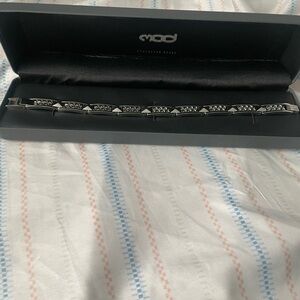 Harley Davidson Silver Stainless Steel Bracelet